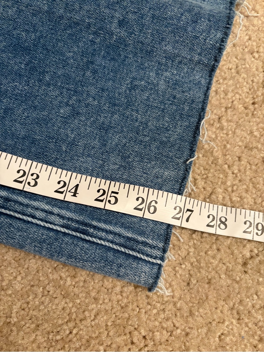 PAIGE anessa Women’s Cropped Wide Leg Jeans denim Light Wash Raw Hem Size 32 - Picture 15 of 15
